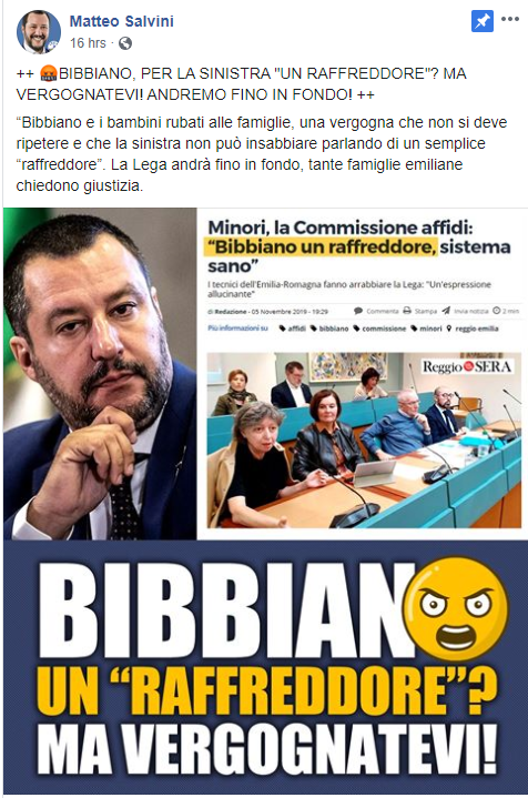 salvini bibbiano raffreddore -1