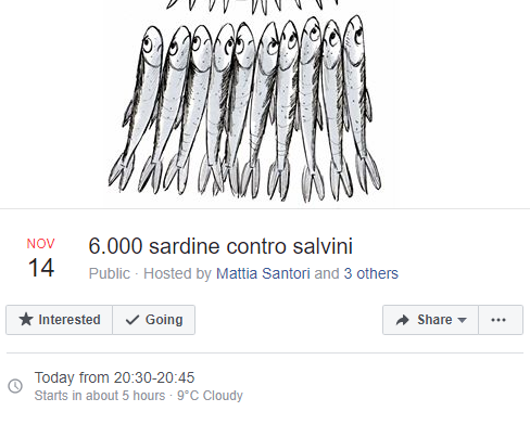 salvini sardine lega paladozza - 2