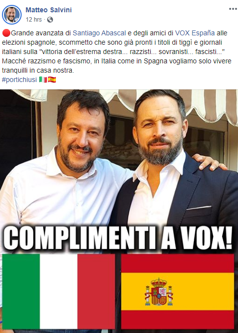 salvini vox spagna abascal - 1