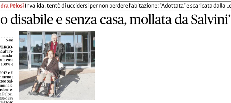 sandra pelosi disabile salvini