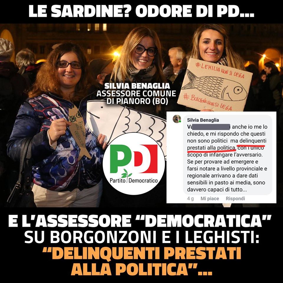 L’assessora che cita in giudizio Salvini e Borgonzoni per le minacce dopo la manifestazione delle Sardine article-post