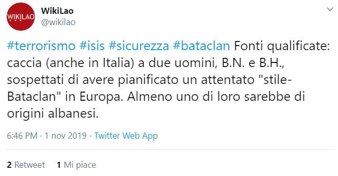 Battar Nabiyula e Bujar Hysa: i due terroristi albanesi segnalati in Italia article-post