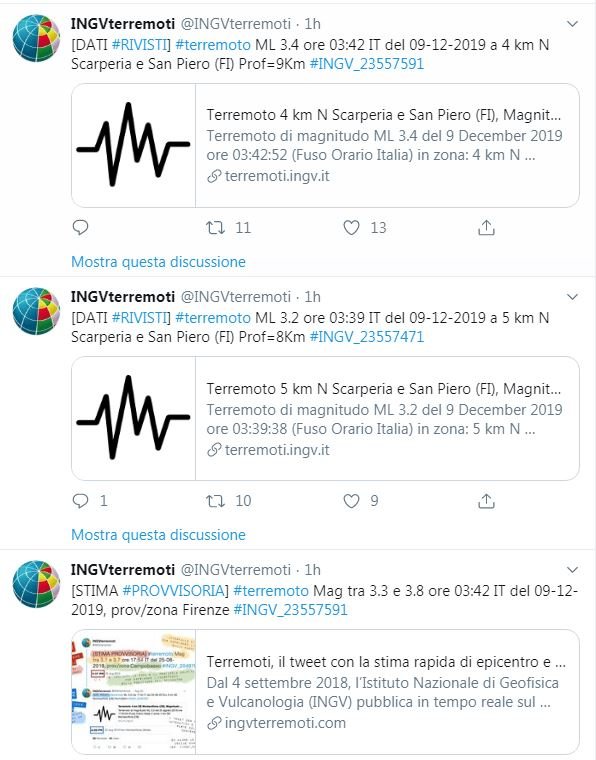 Terremoto a Firenze 9 dicembre 2019 1