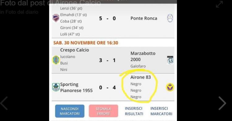 airone pianorese negro