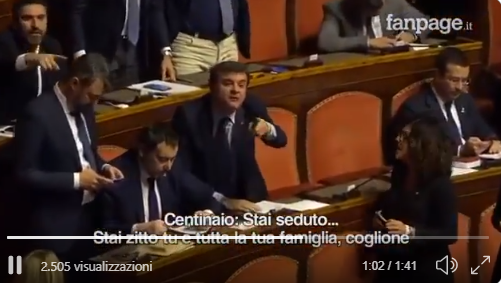 Lo show del leghista Centinaio al Senato: “Terrone” article-post