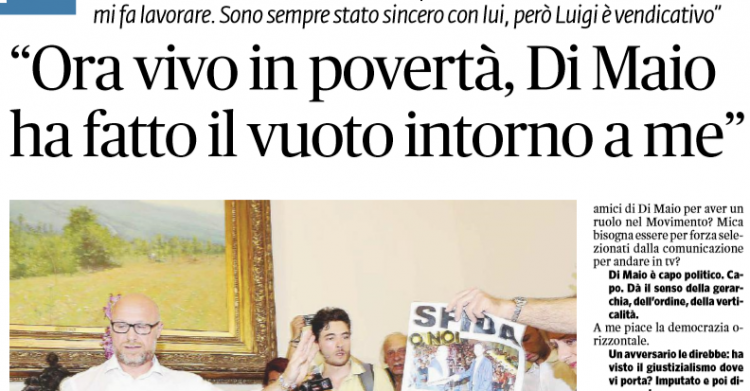 filippo nogarin vive in povertà