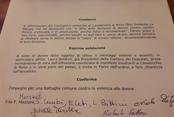 Per Non Difendere Laura Boldrini A Bologna Fratelli D Italia E Lega Non Condannano Le Frasi Sessiste Di Umberto La Morgia