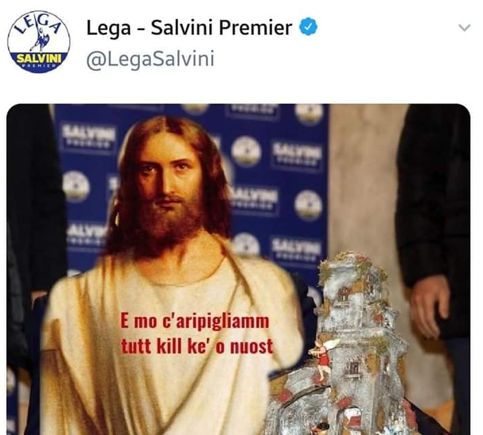 La supercazzola della traslazione del post della Lega su Gesù che cita Gomorra article-post