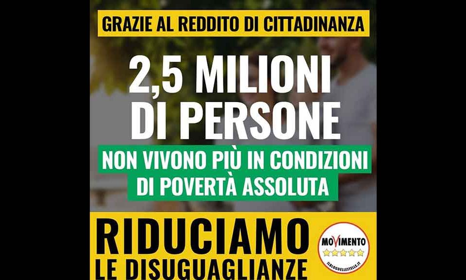 reddito di cittadinanza povertà 60%