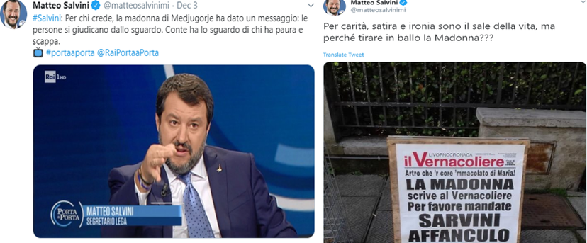 Ma da quando Salvini ha l’esclusiva per usare la Madonna? preview