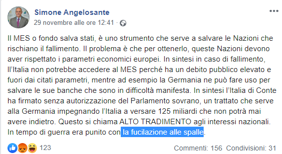Simone Angelosante: il consigliere leghista che vuole far fucilare Conte per alto tradimento article-post