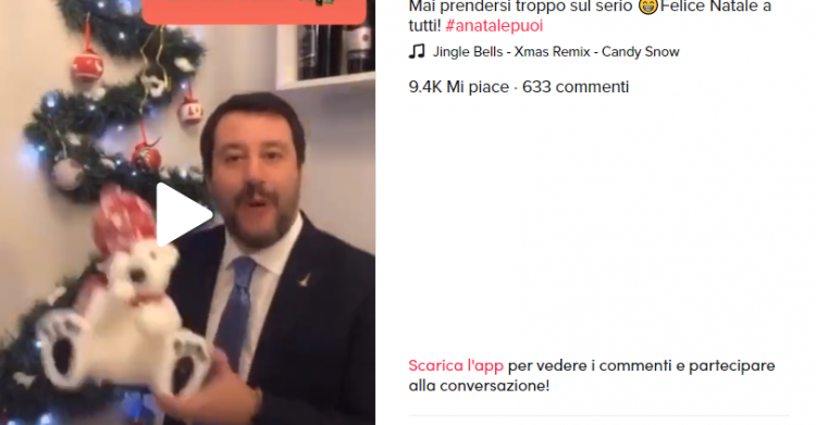 video salvini jingle bells