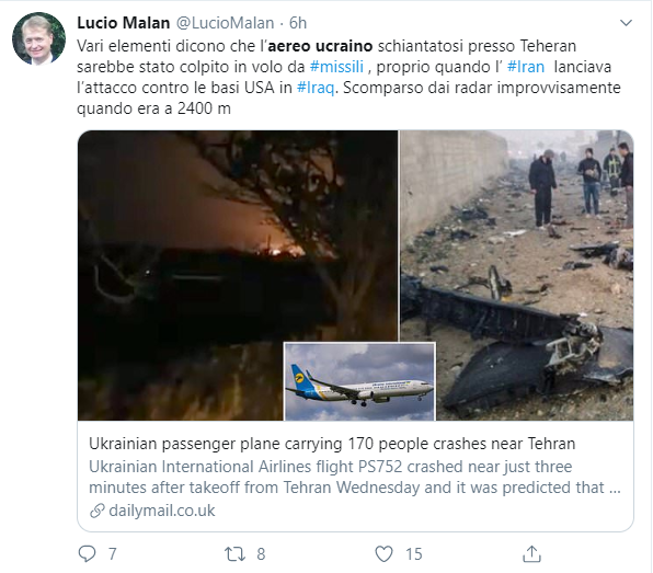 I complotti incrociati tra l’attacco missilistico iraniano e il Boeing caduto a Teheran (bonus: il terremoto) article-post