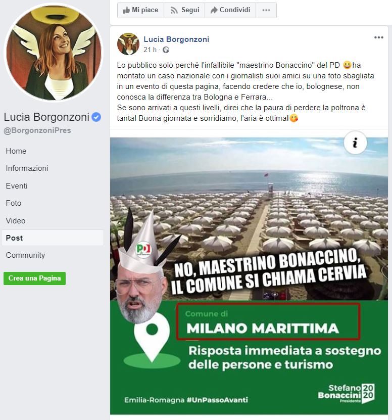 Borgonzoni, quell’«asino» di Bonaccini e Cervia che sembra Milano Marittima article-post