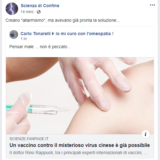 coronavirus cina complotto vaccino - 1