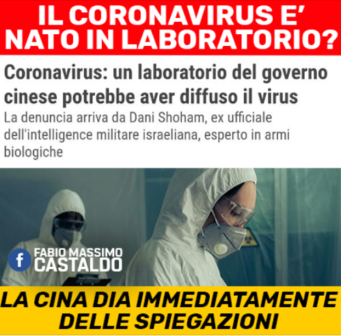 fabio massimo castaldo coronavirus complotto laboratorio - 2