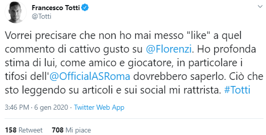 francesco totti like fiorenzi