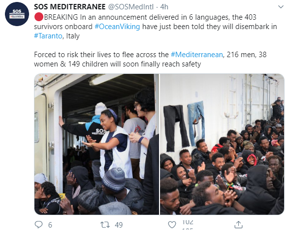 ocean viking conte salvini lamorgese denuncia -1