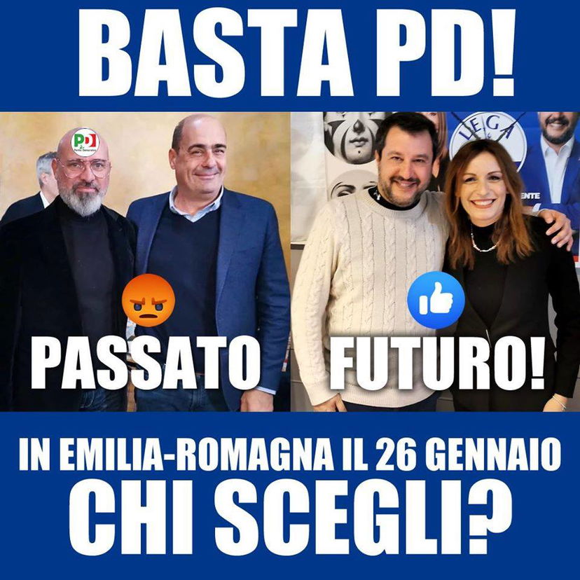 La figuraccia di Lucia Borgonzoni che perde il “sondaggio” con Bonaccini sulla sua pagina FB article-post