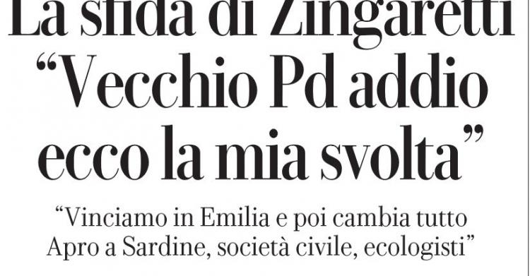 zingaretti scioglie pd