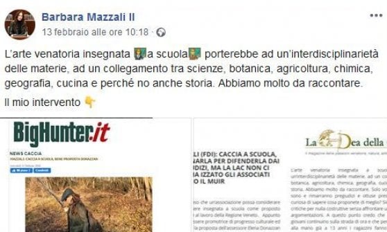 Barbara Mazzali: la consigliera di FdI che dice che la caccia va insegnata a scuola article-post