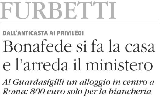 bonafede casa arredamento ministero
