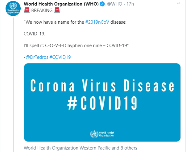 coronavirus nuovo nome Covid-19 - 3