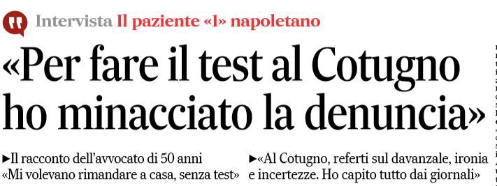 coronavirus ospedale cotugno napoli