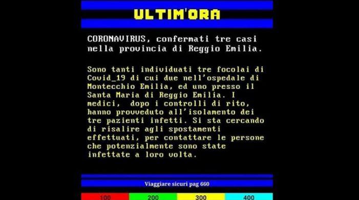 coronavirus reggio emilia