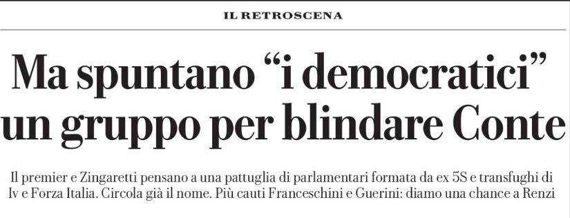 democratici gruppo italia viva