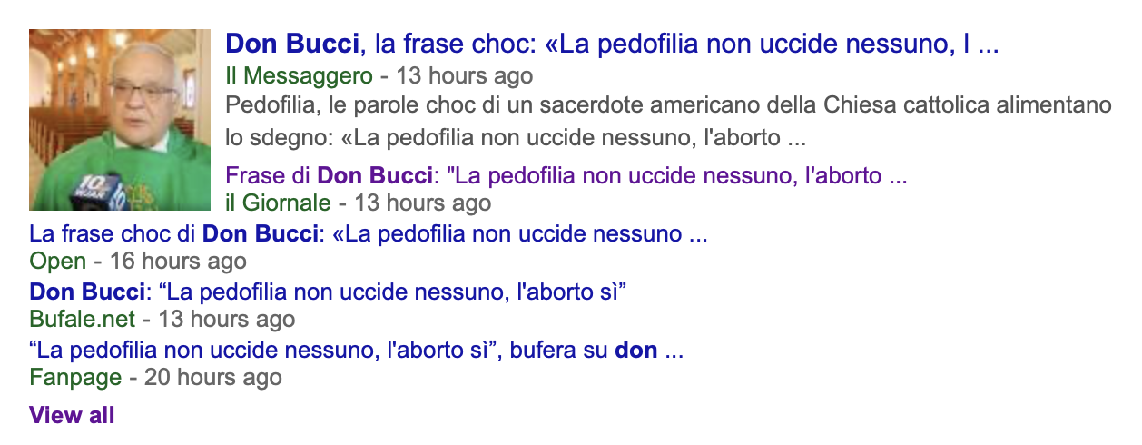 don bucci aborto pedofilia