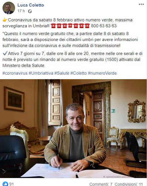 luca coletto coronavirus