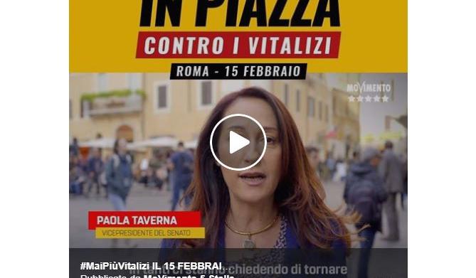 m5s 15 febbraio vitalizi