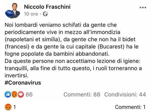 Niccolò Fraschini: il consigliere di Pavia che “non accetta lezioni” da napoletani, francesi e rumeni article-post
