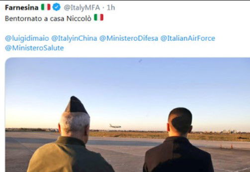 Niccolò: il ragazzo rimpatriato dalla Cina è negativo al test sul Coronavirus article-post