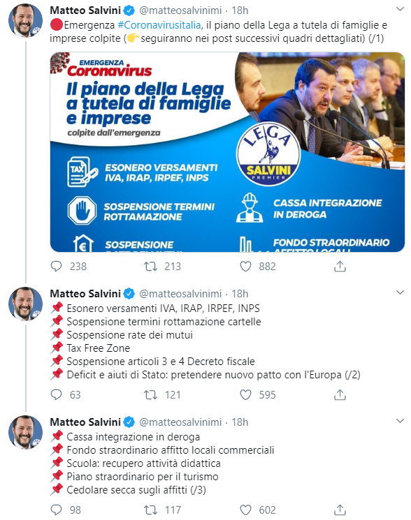salvini coronavirus 10 miliardi - 1
