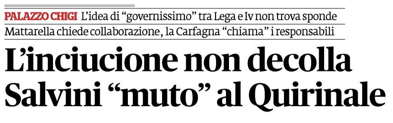 salvini governissimo mattarella