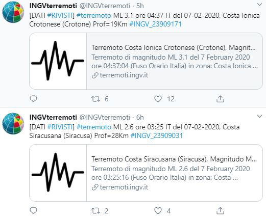 Le due scosse di terremoto in Calabria article-post