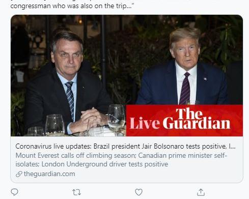bolsonaro test coronavirus