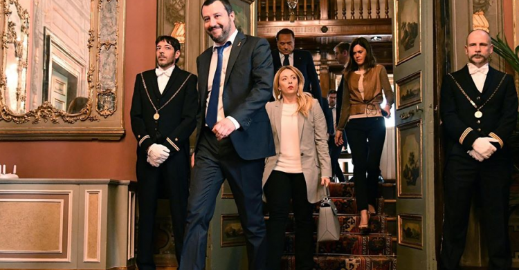 centrodestra lega fdi meloni salvini coronavirus passerella - 1