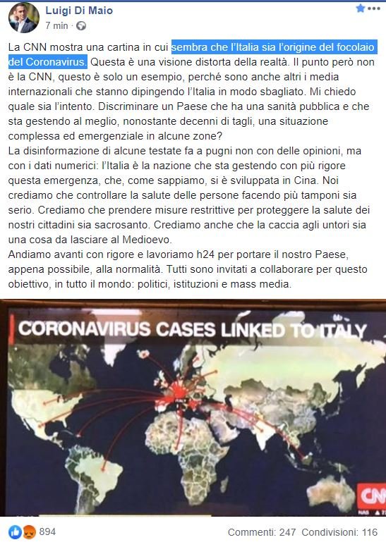 cnn coronavirus di maio
