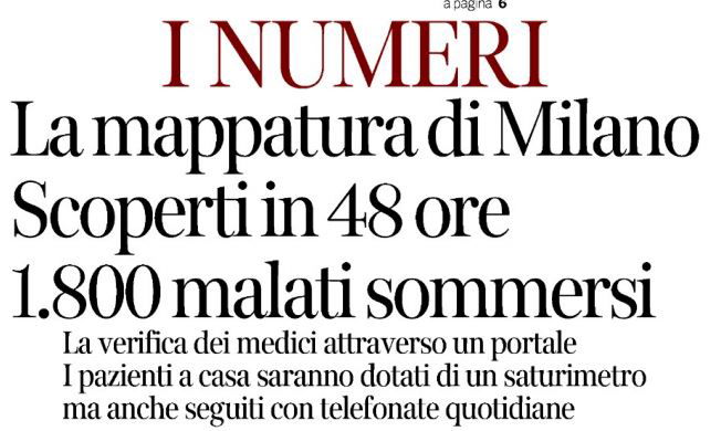 Coronavirus: i 1800 malati nascosti di Milano article-post