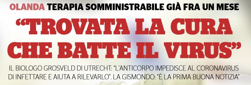 «47D11: la cura per il Coronavirus arriva dall’Olanda» article-post