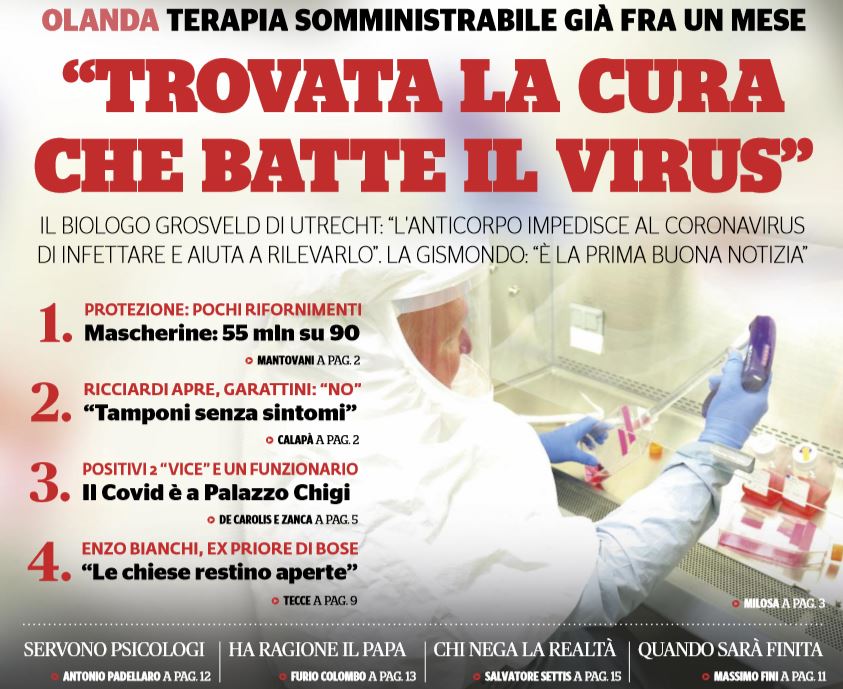 coronavirus cura olanda