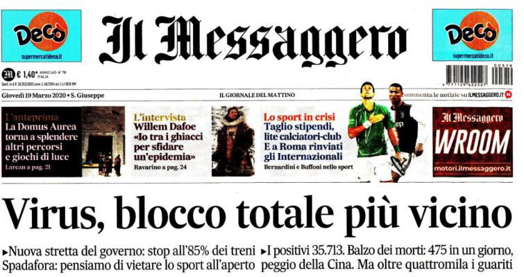 Coronavirus: i nuovi divieti verso il blocco totale article-post