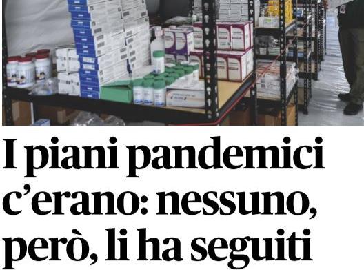 coronavirus piani pandemia