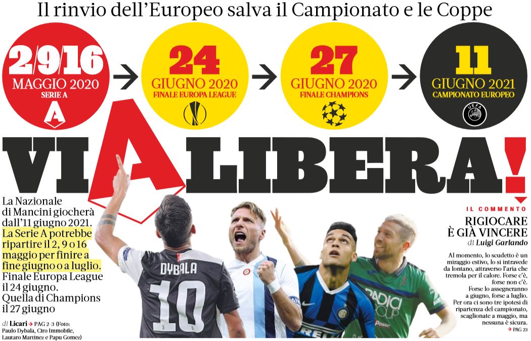 Come il rinvio dell’Europeo salva il Campionato e le Coppe article-post