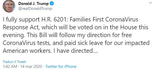 donald trump coronavirus