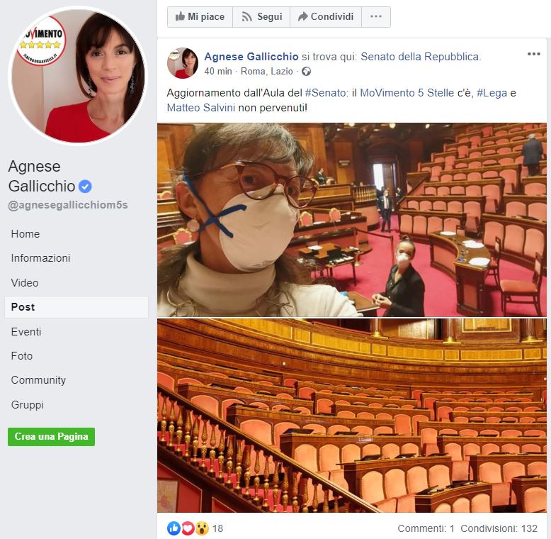 La Lega voleva così tanto il Senato aperto che oggi i suoi scranni sono vuoti article-post
