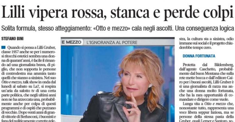 libero lilli gruber vipera rossa